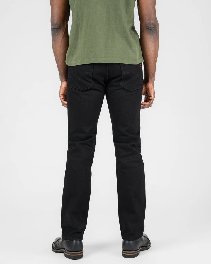 Iron Heart 666 21oz Slim Straight Selvedge Denim - Superblack (Fades To Grey)