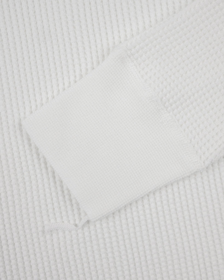 Iron Heart - Waffle Knit L/S Crewneck Thermal - White