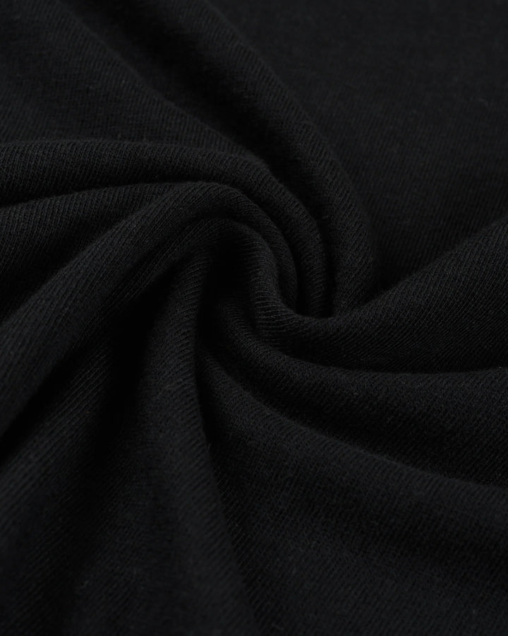 Iron Heart 6.5oz Loopwheel Crew Neck T-Shirt - Black