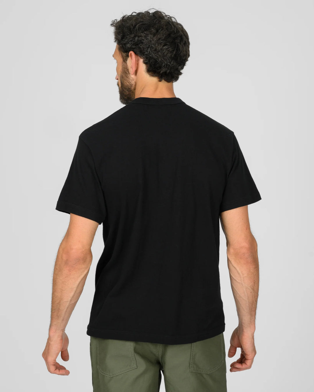 Iron Heart 6.5oz Loopwheel Crew Neck T-Shirt - Black