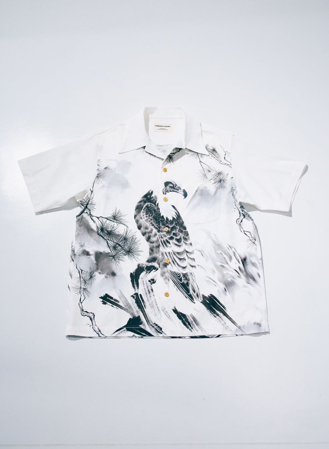 Samurai Ink Painted Aloha Shirt [SSA26-01]