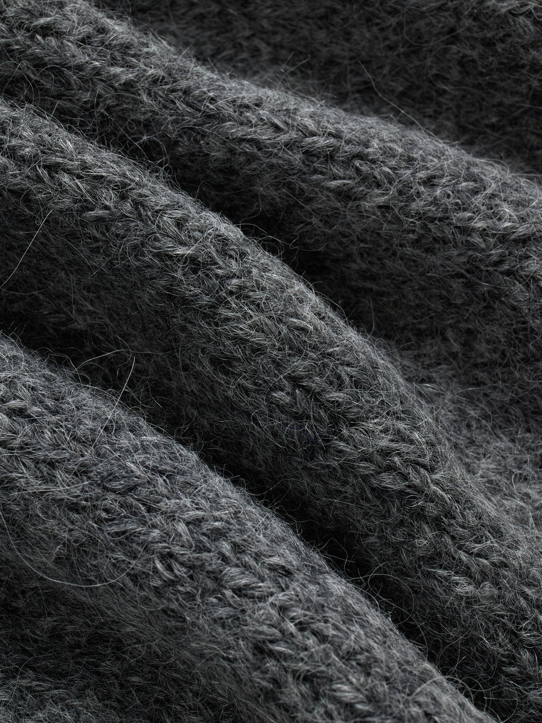 3sixteen Classic Cardigan - Pewter Alpaca