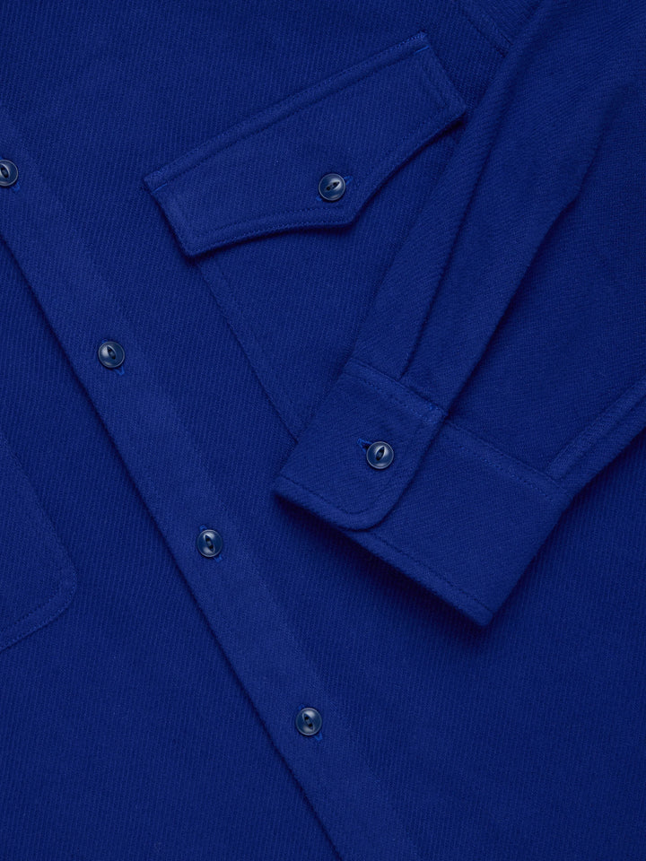 3sixteen USN Overshirt - Cobalt Flannel