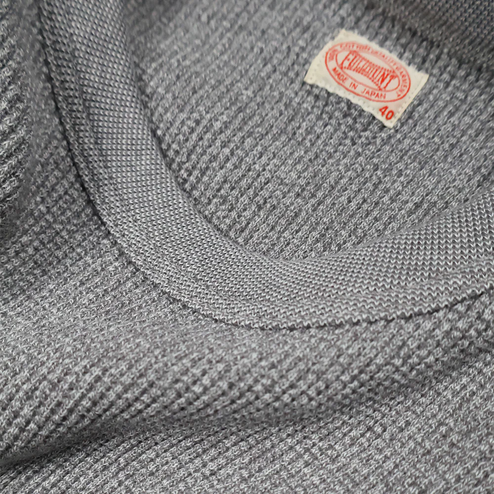 Full Count Twisted Heather Waffle L/S T-shirt - Heather Gray [5964-24]