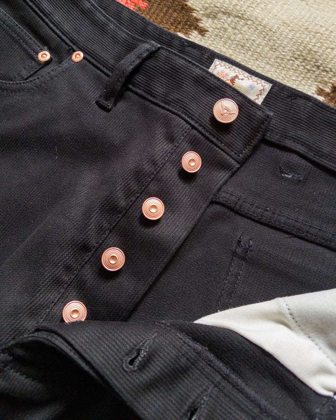 Wythe Bedford Cord Five Pocket Pants - Black