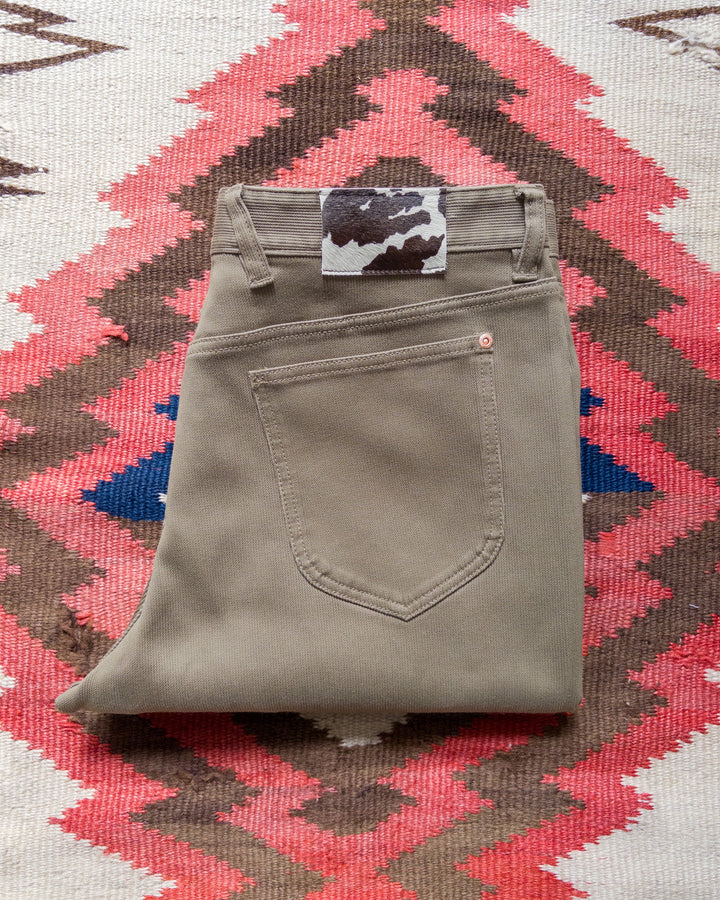 Wythe Bedford Cord Five Pocket Pants - Faded Olive