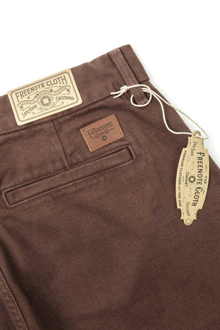 Freenote Cloth Workers Chino Slim Fit 14oz Slub - Bark
