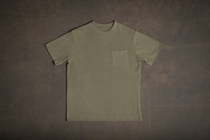 BS Basics Heavyweight Pocket Tee - Fatigue