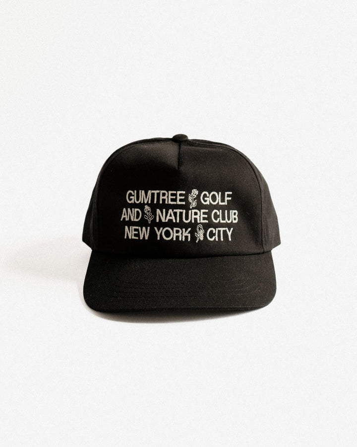 Gumtree Golf & Nature Club State Flower Unstructured 5-Panel Hat in Black