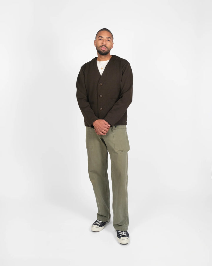 Dehen 1920 Slouchy Cardigan - Brown