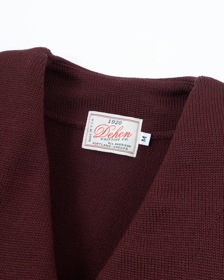 Dehen 1920 Slouchy Cardigan - Burgundy