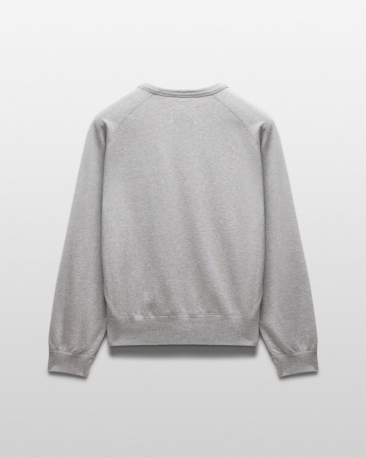 Reigning Champ - Knit Midweight Terry Relaxed Crewneck in Heather Grey