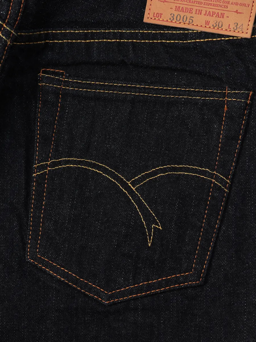The Flat Head 14.5oz Straight Indigo Denim [3005]