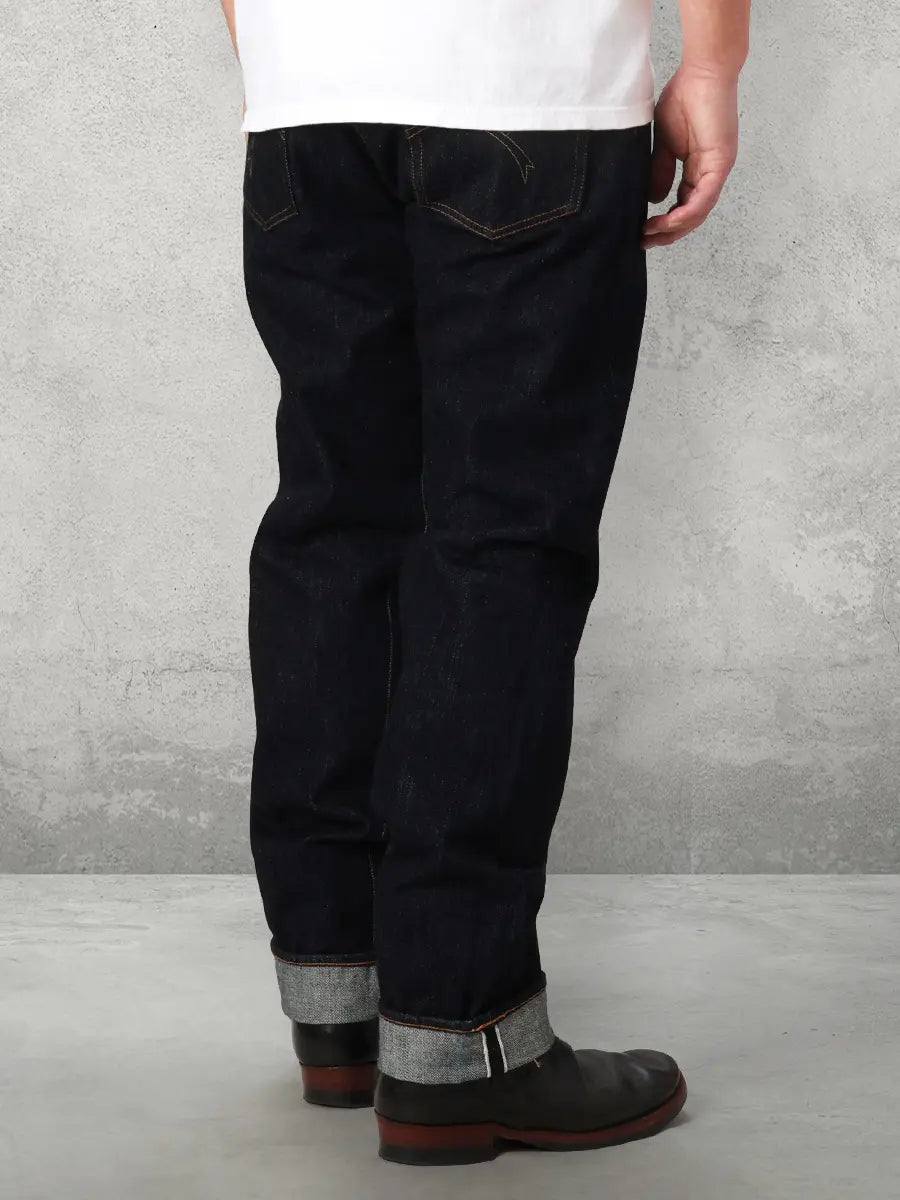 The Flat Head 18oz Wide Tapered Indigo Denim [8004]