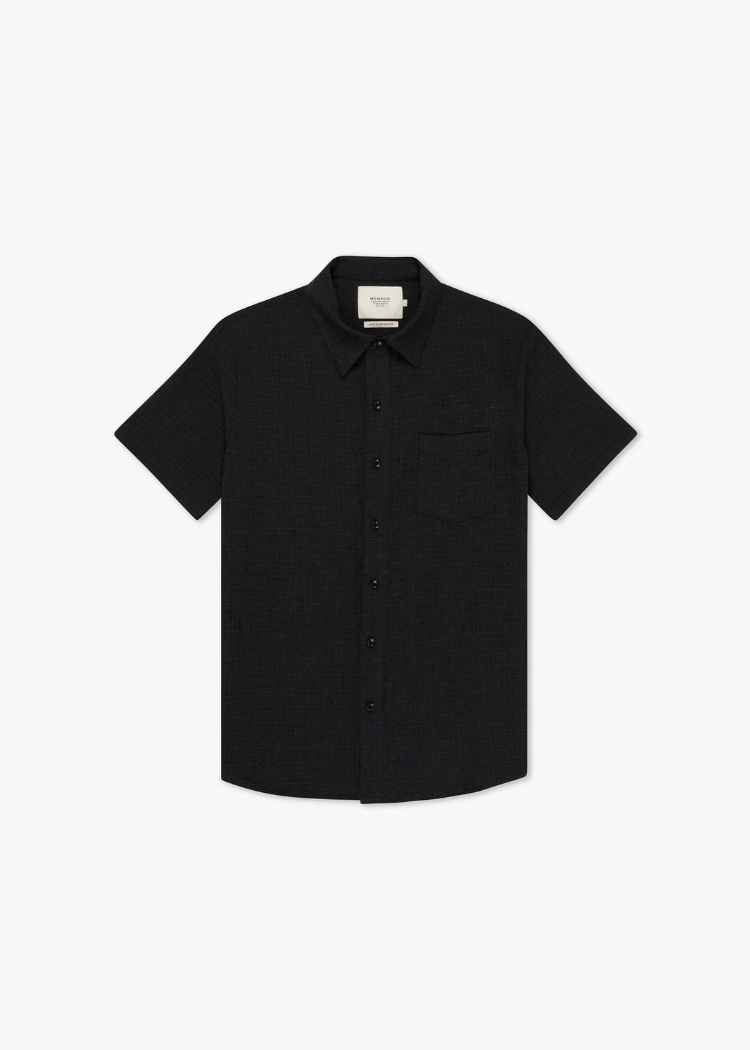 Monadic Fillmore SS - Black Linen Check