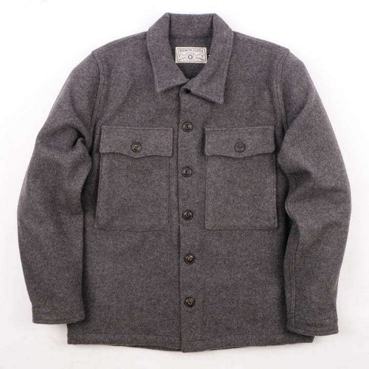 Freenote Cloth Midway Wool CPO - Heather Grey