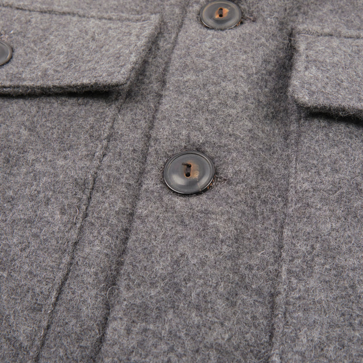 Freenote Cloth Midway Wool CPO - Heather Grey