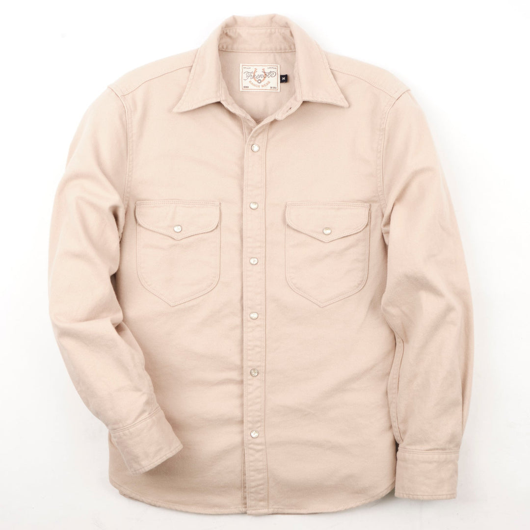 Freenote Cloth Long Sleeve Bodie - Cream Twill
