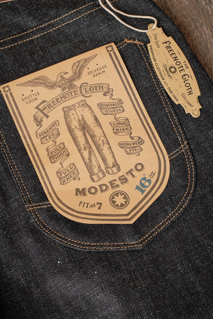 Freenote Cloth Modesto - 16oz Indigo Denim
