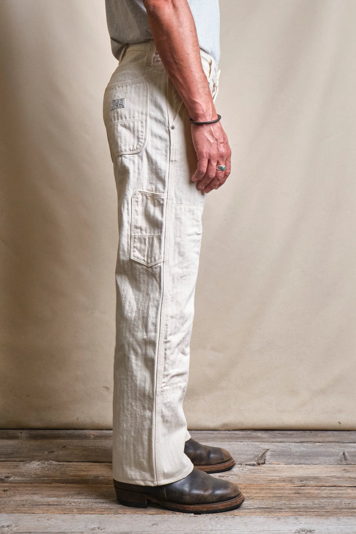 Freenote Cloth Ortega Pant - 13 Ounce Natural Herringbone