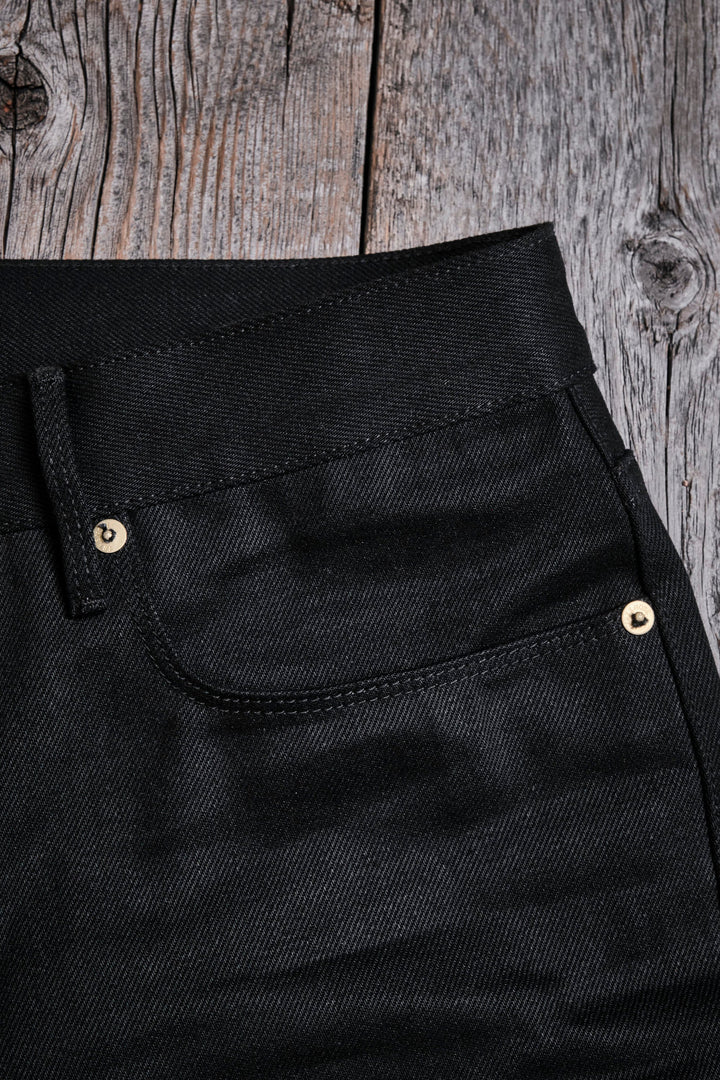 Freenote Cloth Portola Classic Taper 15.75oz Black Denim