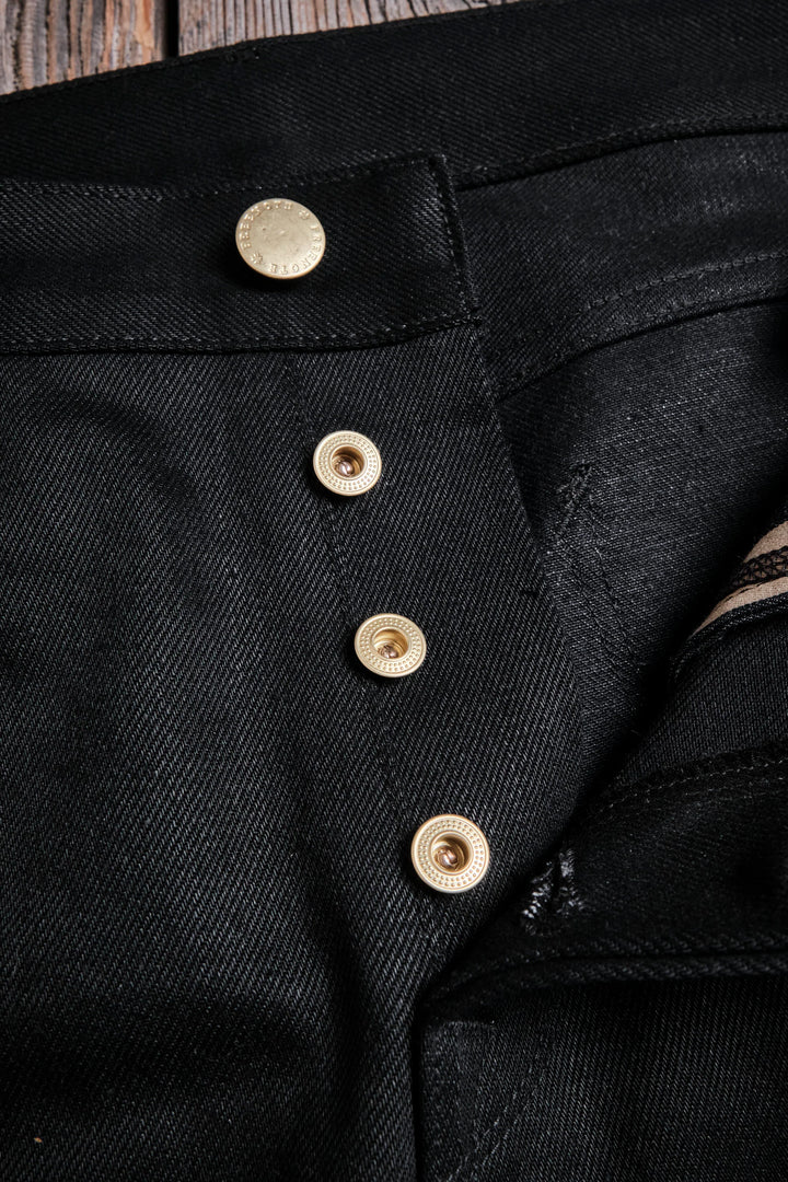 Freenote Cloth Portola Classic Taper 15.75oz Black Denim