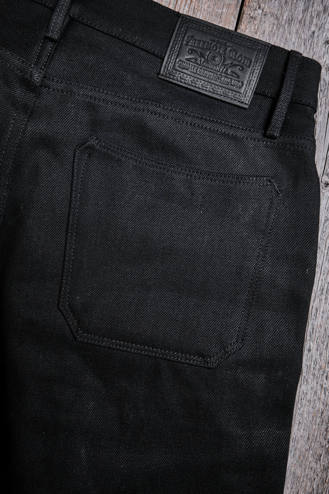 Freenote Cloth Portola Classic Taper 15.75oz Black Denim