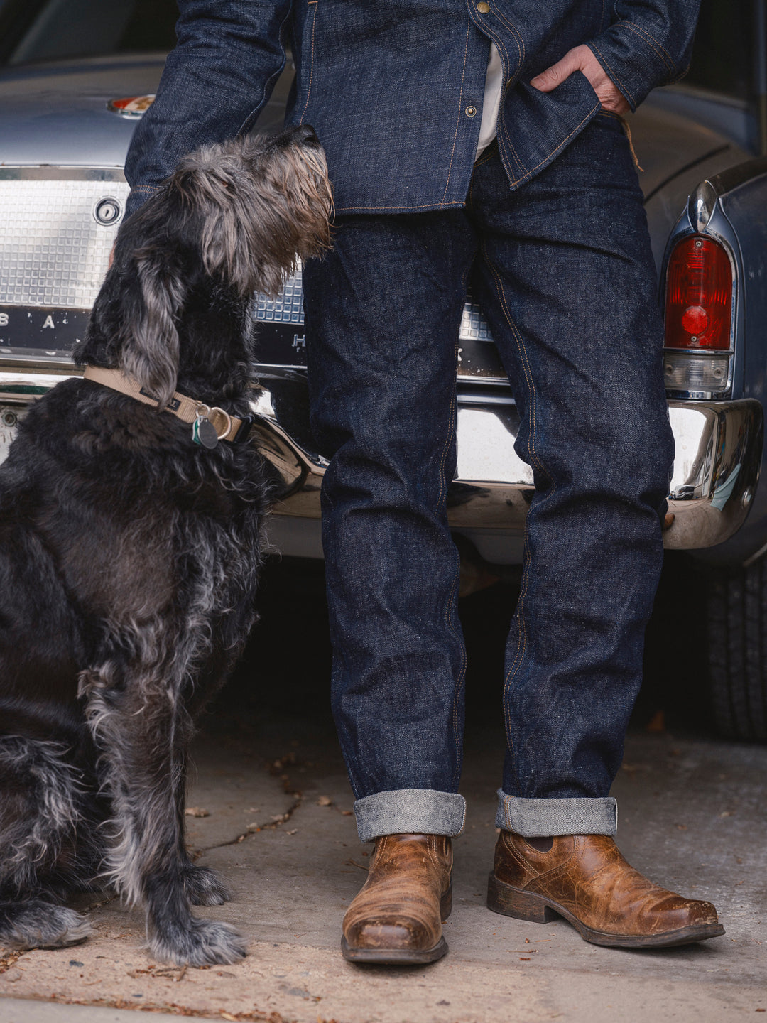 Freenote Cloth x Berkeley Supply 16oz Portola - Rinsed Denim