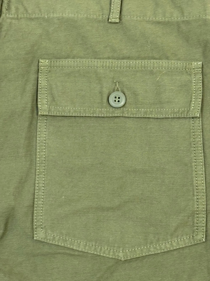 Tellason Fatigue Pant - Olive Sateen Straight Leg