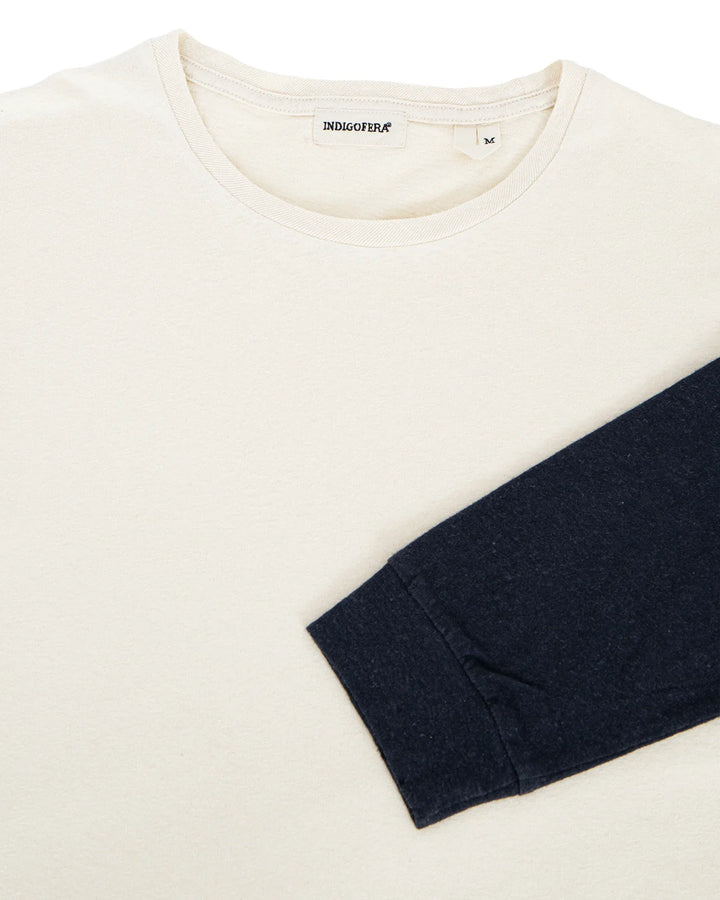 Indigofera Dale Sweater - Vintage White/ Marshall Black