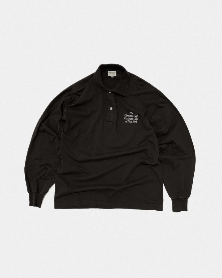 Gumtree Golf & Nature Club Studio Collection - L/S Polo in Black