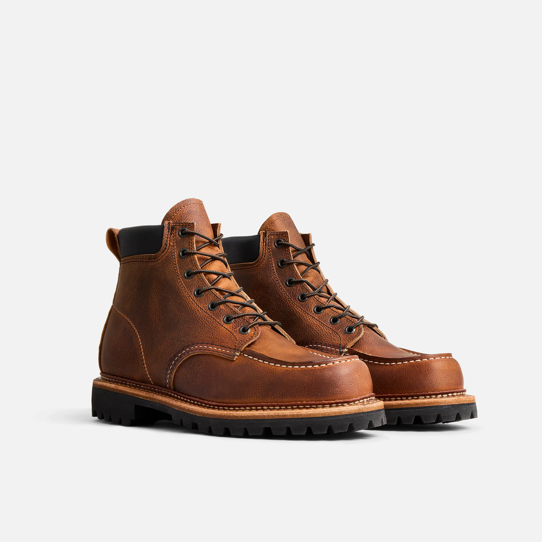 Red Wing Heritage 6-Inch Norway Moc in Copper Rough and Tough Scotch Grain - Style 8213