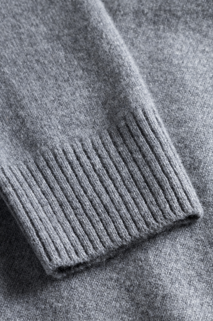 Norse Projects Standard Merino Lambswool Polo - Grey Melange