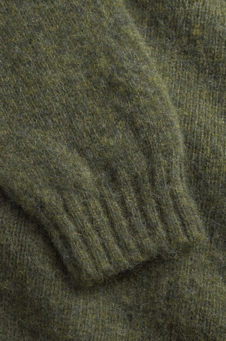Norse Projects Birnir Brushed Lambswool - Olive Night