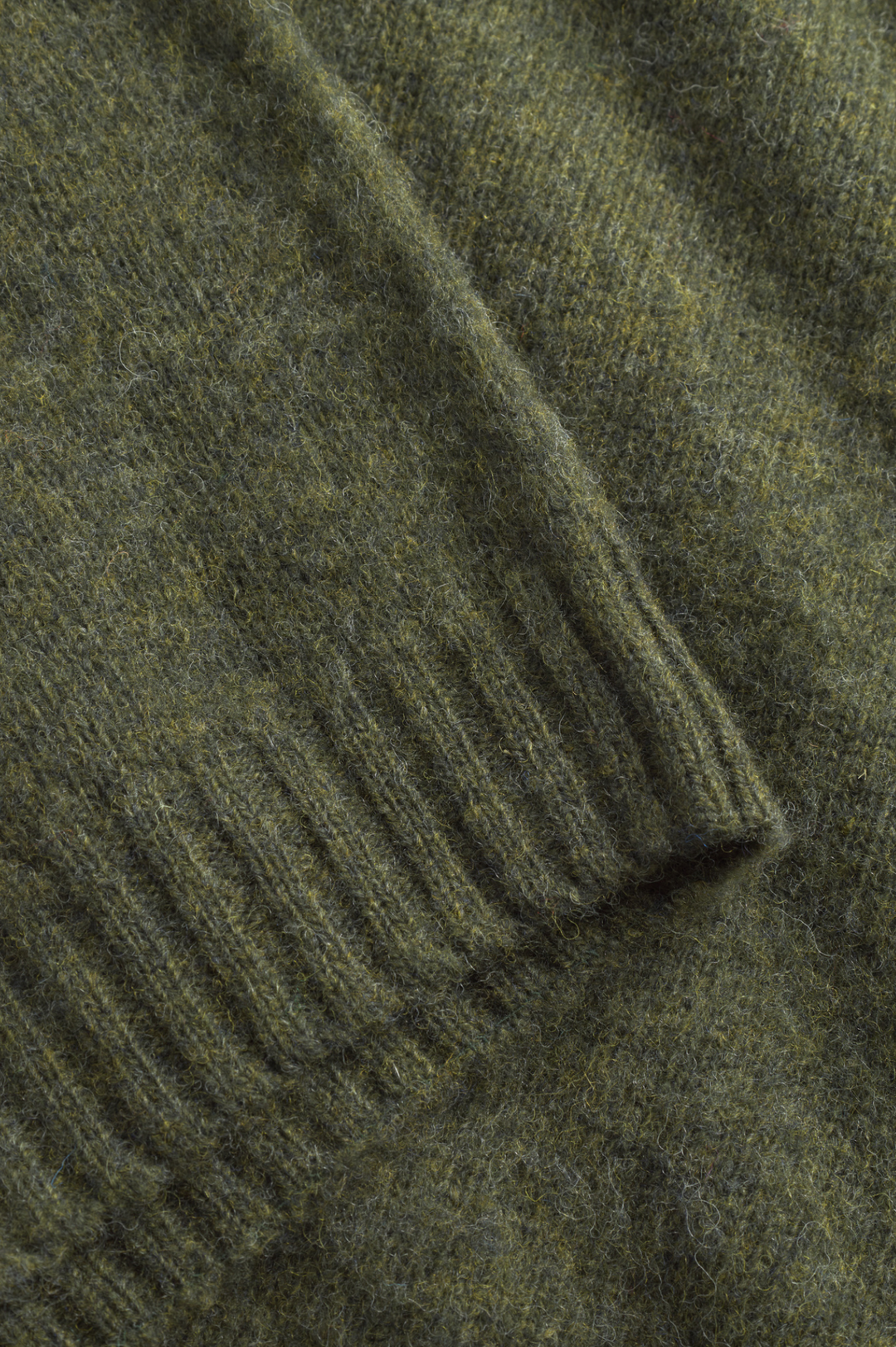 Norse Projects Birnir Brushed Lambswool - Olive Night