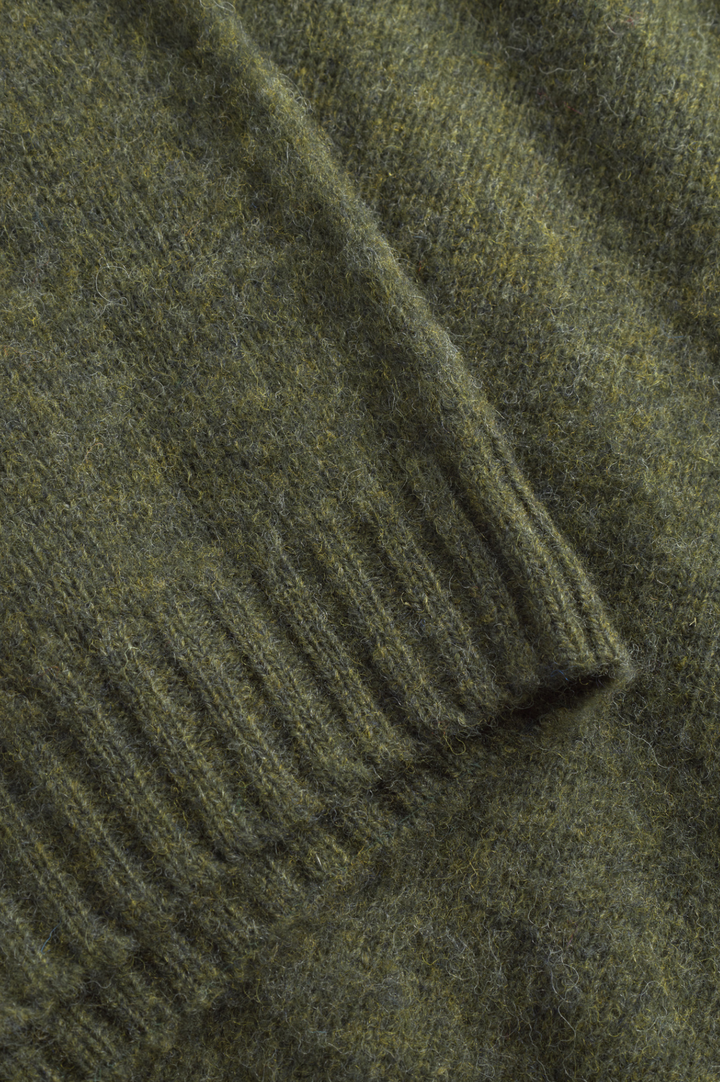 Norse Projects Birnir Brushed Lambswool - Olive Night