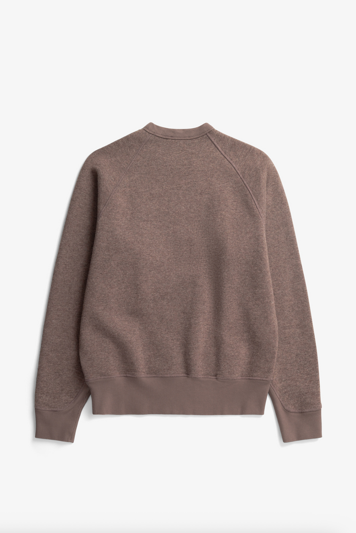 Norse Projects Marten Relaxed Cotton Wool Sweatshirt - Walnut