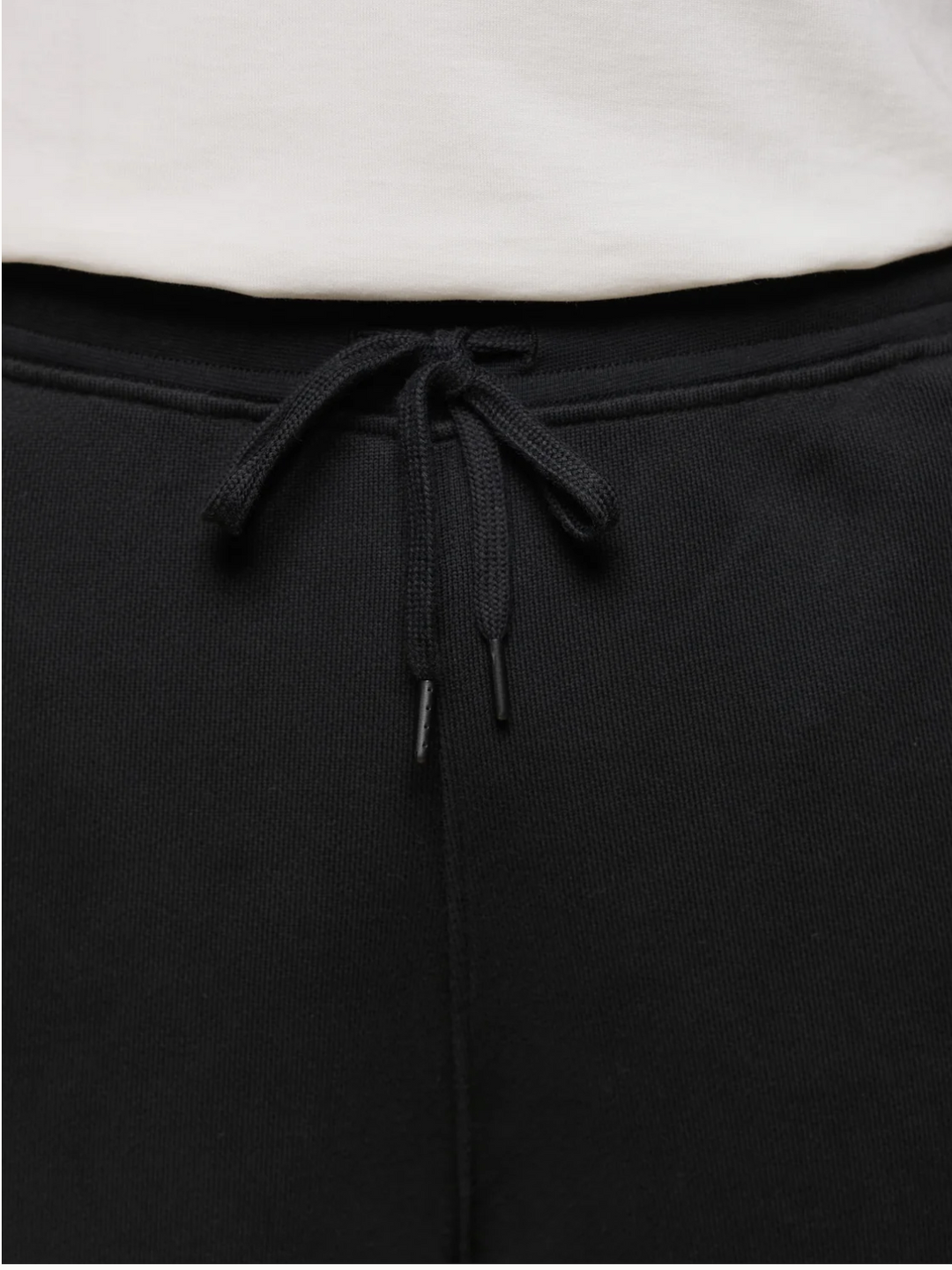 Merz b. Schwanen Authentic Fleece Straight Leg Cotton Sweatpants - Deep Black