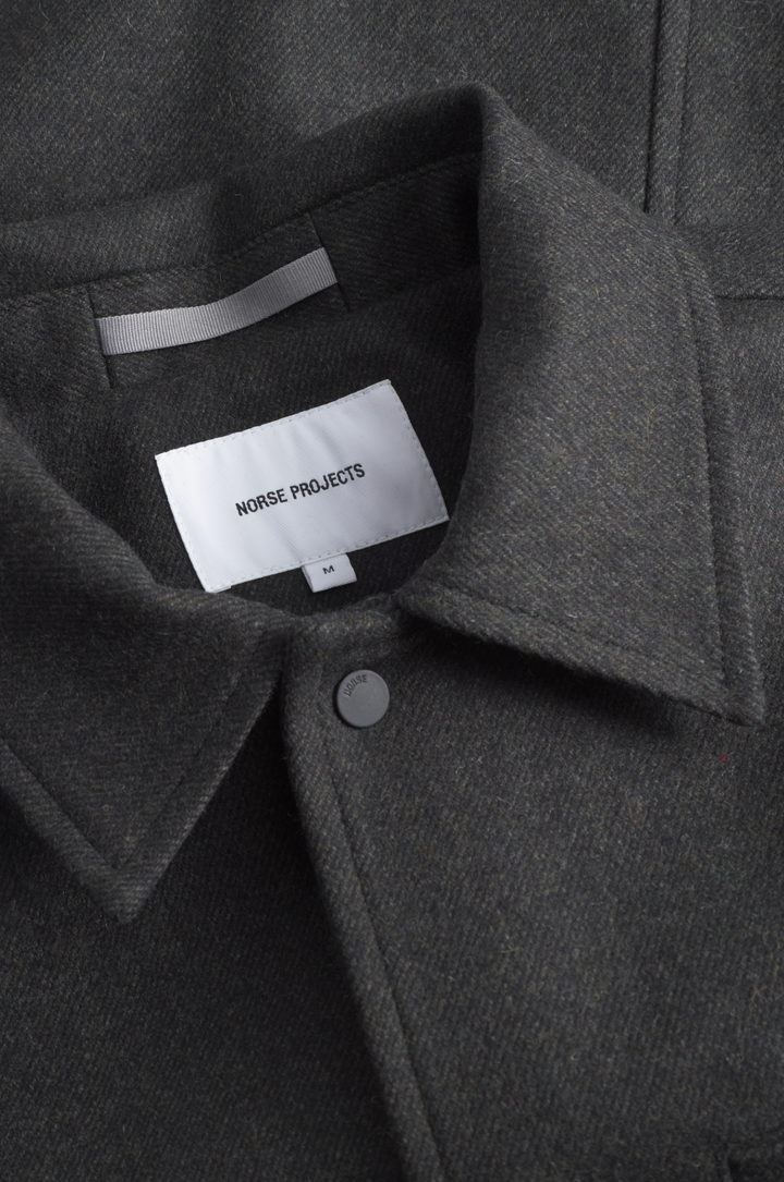 Norse Projects Kai Nobel Wool Jacket - Beech Green