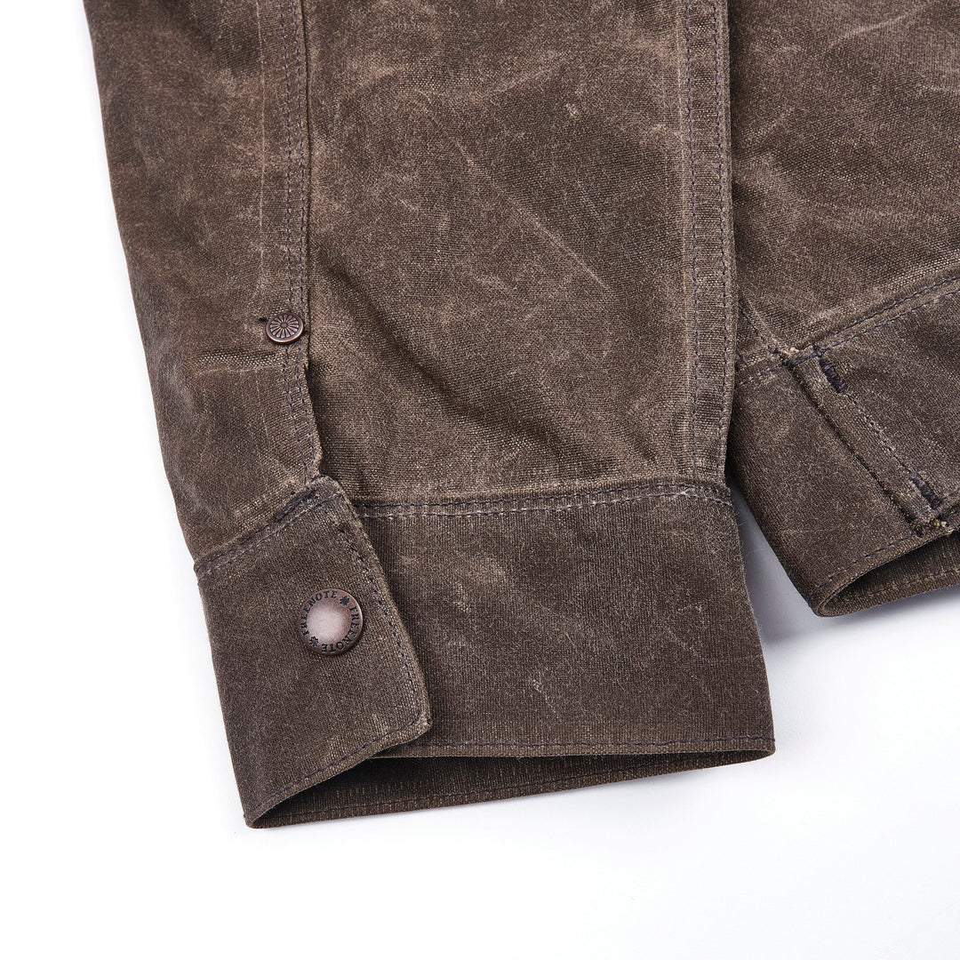 Freenote Cloth Faro Jacket 10 oz Waxed Canvas - Oak