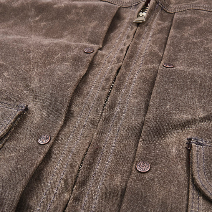 Freenote Cloth Faro Jacket 10 oz Waxed Canvas - Oak
