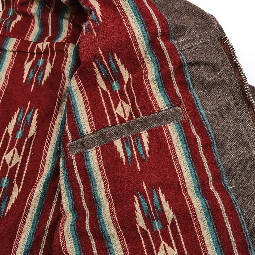 Freenote Cloth Faro Jacket 10 oz Waxed Canvas - Oak