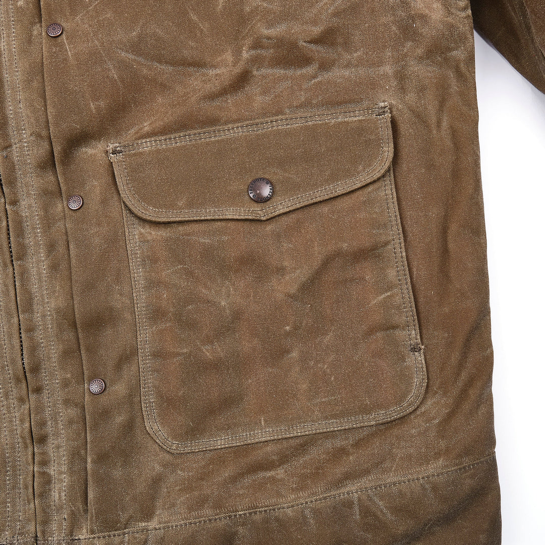 Freenote Cloth Faro Jacket 10oz Waxed Canvas - Tobacco