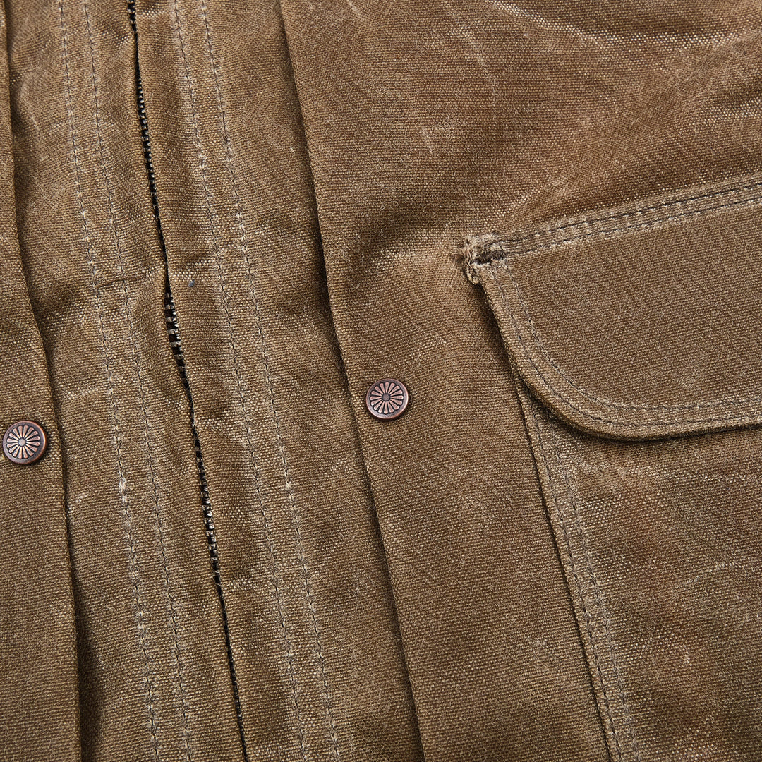 Freenote Cloth Faro Jacket 10oz Waxed Canvas - Tobacco