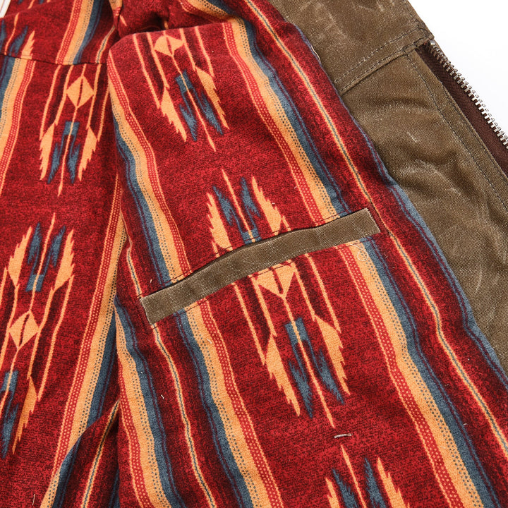 Freenote Cloth Faro Jacket 10oz Waxed Canvas - Tobacco