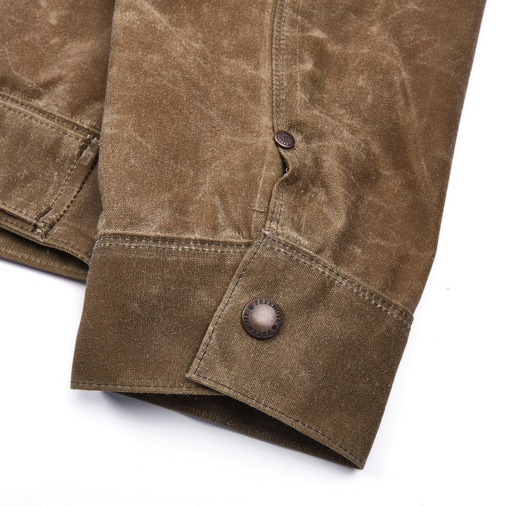 Freenote Cloth Faro Jacket 10oz Waxed Canvas - Tobacco