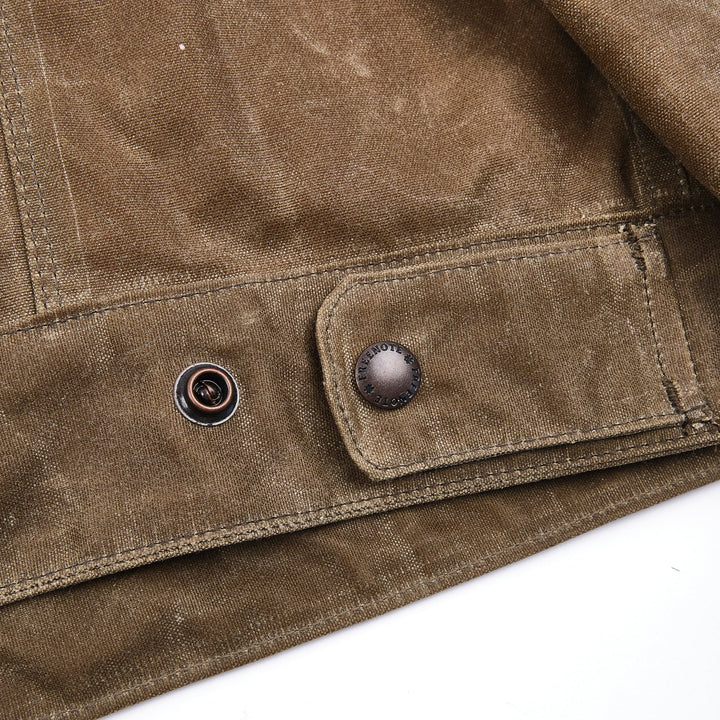 Freenote Cloth Faro Jacket 10oz Waxed Canvas - Tobacco
