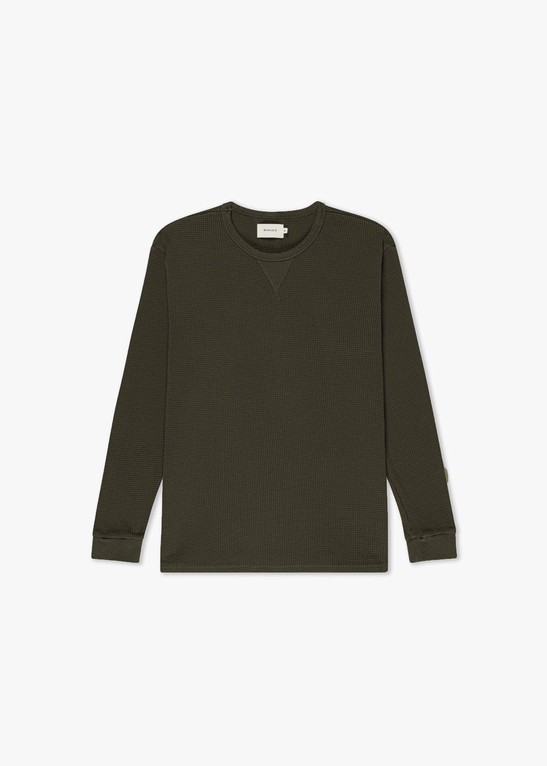 Monadic Waffle Knit Thermal - Dark Olive