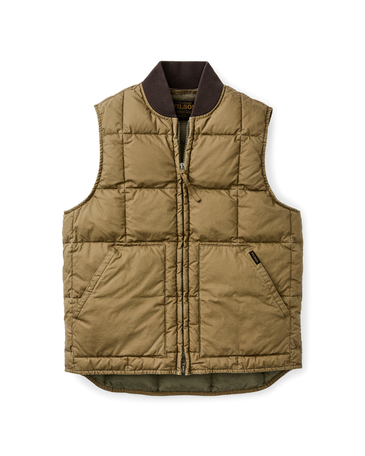 Filson - Heritage Cotton Down Vest in Light Brown