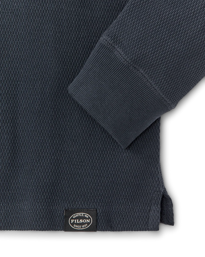 Filson Waffle Knit Thermal Crewneck - Blue Mussel